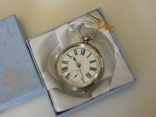 Antique Swiss Hallmarked Silver Open Face Pocket Watch C 1900 / 1920