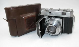 Vintage Kodak Retina Iia 35mm Compact Folding Camera & Case.