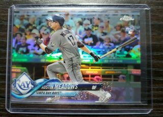 2018 Topps Chrome Update Austin Meadows Rookie Rc Refractor 231/250 Hmt54