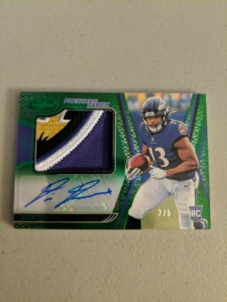 Devin Duvernay 2020 Certified Rc Freshman Fabric Auto Patch Rc 2/5