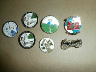 14 Vintage Bmw Motorcycle Owners Assoc Pins Snoopy Pittsburgh Four Winds Rally