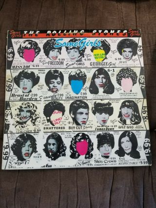 The Rolling Stones Some Girls - Vintage Vinyl Lp Album 1978 Die Cut Miss You Nr
