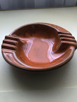 Vintage California Pottery Ashtray Usa Footed