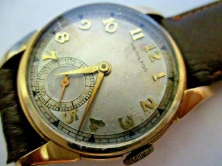 Vintage Hamilton Wristwatch 14k Gold Filled 17 Jewels 987a