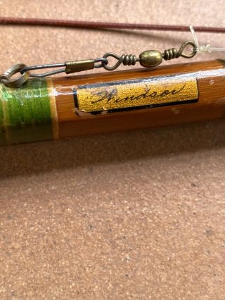 Antique Windsor Bamboo Fly Fishing Rod & Reel Vintage