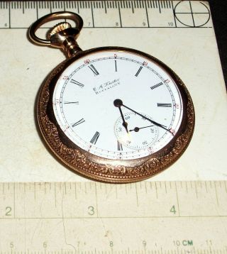 Illinois Getty Antique American Pocket Watch W/ Papers Grd 184 Personalized 1900