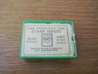 Vintage Rapkin Stamp Hinges 41/2cm X 31/2cm