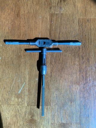 Vintage Gtd Greenfield - Mass Wrench No 0 Tap Handle Metalwork Machinist Usa