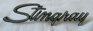 Vintage Chevrolet Stingray Metal Car Badge Emblem Car Memorabilia Chrom