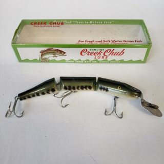 Vintage Creek Chub Triple Jointed Pikie In Special Order Baby Bass Antique Lure