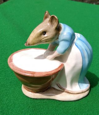 Vintage Beswick Beatrix Potter Figurine Mouse Anna Maria From Roly Poly Pudding
