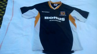 Mens Vintage Hull City Afc Football Club Home Shirt Size S Diadora Short Sleeved