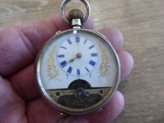 Quality Antique Hebdomas Style Solid Silver Pocket Watch