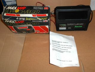 Boxed Vintage Maxamp Supercharger Car Battery Charger