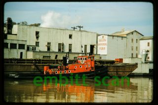 Slide,  Zenith Dredge Co.  Tug Tugboat Chattanooga At Duluth Mn,  1950s