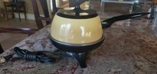 Vintage Oster Mid Century Electric Fondue Pot - Harvest Gold
