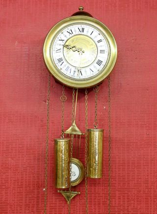 Old Small Wall Clock Comtoise Chime Clock By F.  Bouduin A St.  Claude