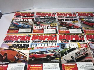 Mopar Muscle 2011 2012 Complete Years 24 Issues Charger Cuda Challanger Hemi 2
