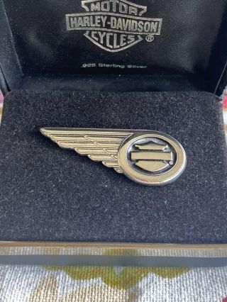 Limited Edition Sterling Silver Harley Davidson Pin