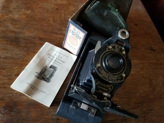 Vtg Eastman Kodak Camera No.  2 - A Premo Orig Box Instructions Case