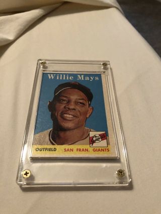 1958 Topps Willie Mays San Francisco Giants 5 Baseball Card
