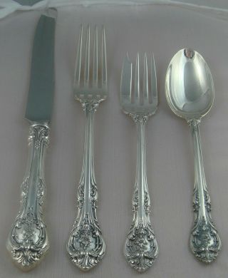@ Gorham King Edward Sterling Silver Four (4) Piece Settings French Knife