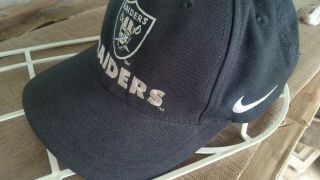 Vintage 1990s Nike Nfl Pro Line La / Lv / Ok Raiders Authentic Snapback Hat Cap