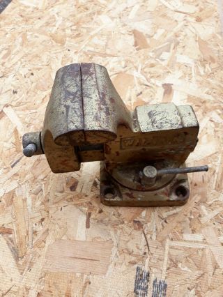 Vintage Wilton Vise.  Swivel Base.  3 1/2 Inches Claw.