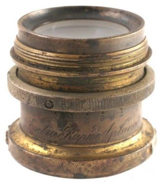 Extra Rpid Aplanat 3 1:7.  7 Vintage Brass Lens