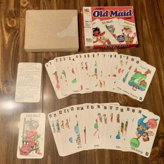 Vintage 1978 Milton Bradley Mb Jumbo Old Maid Card Game 4875 Complete