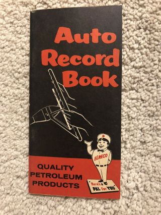 Vintage Elreco Auto Service Record Book,  1957 - 58 Calendar,  Nos.