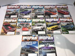Mopar Muscle 2013 2014 Complete Years 24 Issues Charger Cuda Challanger Hemi