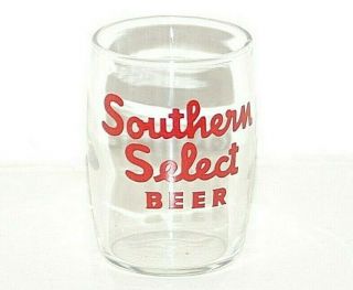 Vintage Southern Select Beer Barrel Glass,  Galveston,  Texas