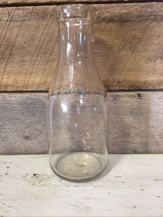 St.  Louis Dairy Co.  Vintage One Quart Milk Bottle 9.  5 " Tall