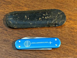 Pan Am - Vintage Pen Knife Or Pocket Knife With Sheath