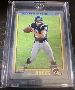 Drew Brees 2001 Topps Real Rookie Card 328 Not A Reprint.  Nearmint