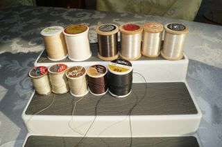 Vintage Heavy Duty Thread With Wooden Spools And Non Wooden Spools