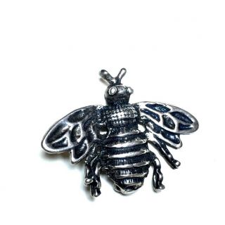 Vintage Sterling Silver Bumble Bee Insect Pin
