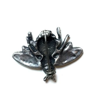 Vintage Sterling Silver Bumble Bee Insect Pin 3