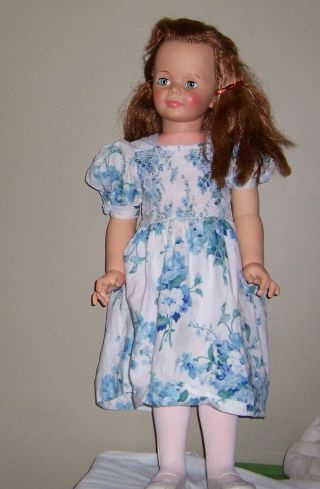 Vintage Ideal Patti Playpal Doll G - 35 Reddish Brown Hair 35 " Tall