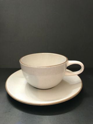 Vintage Edith Heath Ceramics Coupe Tea Cup And Saucer