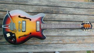 Vintage Silvertone Hollowbody Electric Guitar Project/repair Model 1418 Parts