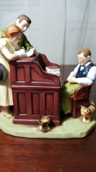 Vintage Norman Rockwell The Marriage License Figurine 1982 Gorham - Taiwan