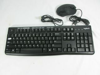 Logitech Keyboard K 120 Standard Usb Mouse Vintage