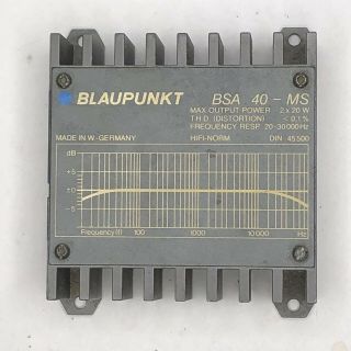 Vintage Blaupunkt Audio Amplifier Bsa 40 - Ms