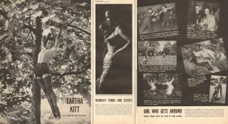 1952 Vintage Article Singer Eartha Kitt Girl Who Gets Around 4 Pgs 092416