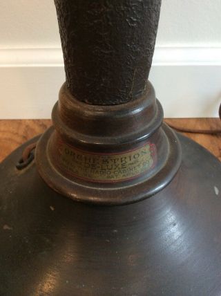 1926 Orchestrion Deluxe Antique Radio Horn Speaker w/Wood Bell 2