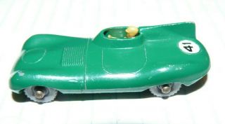 Vintage 1957 - 59 Lesney Matchbox 41 D - Type Jaguar Gray Wheels Made In England