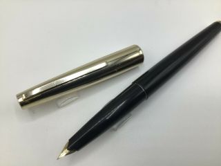 Namiki Pilot Vintage Fountain Pen Black & Gold Doue Fine Nib