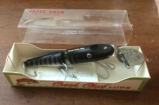 Creek Chub Jointed Pikie 2633 Special Vintage Wood Fishing Lure Great Color Nib